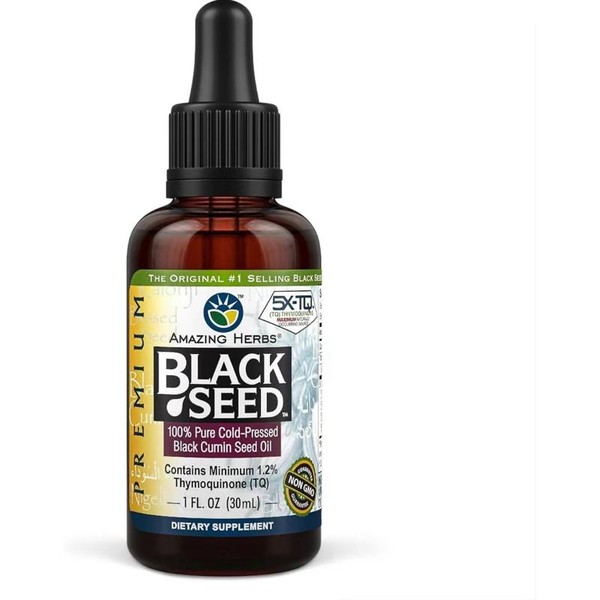 Premium Cold Pressed Black Seed Oil - Aids in Digestive