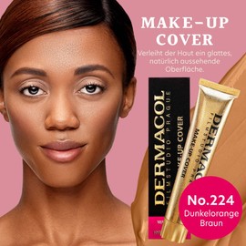 Dermacol Opaque Make-up Cover for the Face and Neck – Waterproof Foundation with SPF 30 for a Flawless complexion, 30g 30g 224