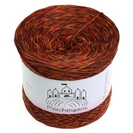 Colour Gradient Yarn Mottled 300 g - 1140 m 4-Ply Bobbel Wool Hand Knitting Yarn Knitting Crochet (Autumnal)