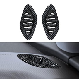 INTGET Navigation Gear Shift Panel Cover for 2024 2025 Chevy Trax Accessories Carbon Fiber Center Console Screen Trim Water Cup Holder Cover (Carbon Fiber, Dashboard AC Cover)