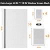 Secopad Window Screens Replacement Repair Kit, Grey Screen Door Mesh
