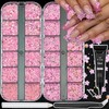 VOTACOS Flatback Nail Art Rhinestones Flower Nail Charms with AB