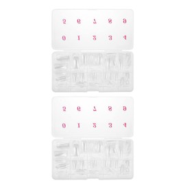 FOMIYES 1000pcs French Tip Fake Nail Covers for Girls Easy to Apply Transparent Manicure Art Supplies for Parties and Festivals Diy Nail Decoration