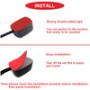 MKBKLLJY 2Pcs Black Paste Type Switch Car Rocker Switch ON/Off