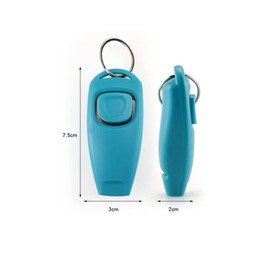 SEIWEI 10 x 2 in 1 Dog Clicker and Whistle Training Clicker for Dogs and Cats Green