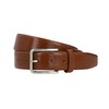 Gusti Roy Genuine Leather Belt with Silver Buckle Belt Business