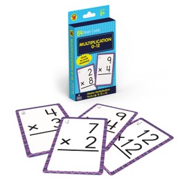Brighter Child 0769677436 Multiplication 0 to 12 Learning Cards
