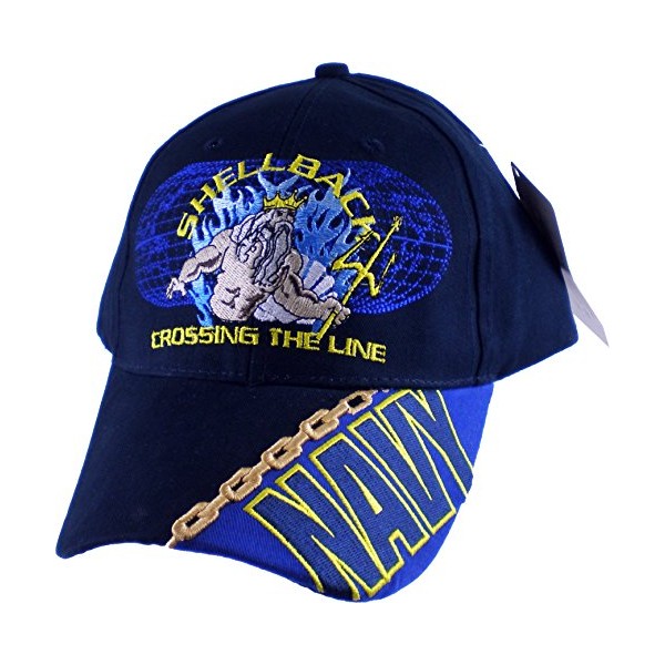 NEW Navy Shellback "Crossing the Line" Blue Low Profile Cap