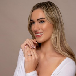 ARDU Eternity Ring – 925 Sterling Silver | 3mm Promise, Wedding, or Engagement Ring with Half Band White Cubic Zirconia, for Women | Sizes J–U