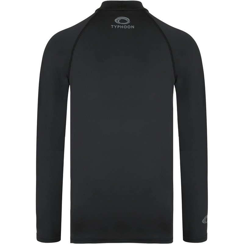 Typhoon Junior Fintra Long Sleeve Rashguard - Black 430460 JXL