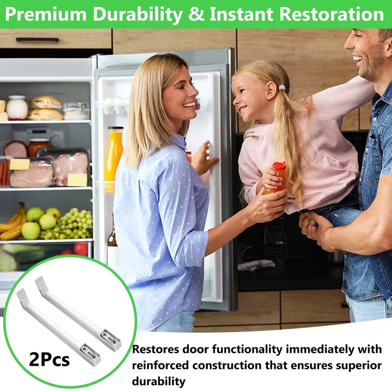 2 Pack WR12X32352 Refrigerator Door Handle Set, for GE Refrigerator