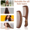 Giantree 2 Pcs Wooden Hair Comb, Sandalwood Scent Natural Hair