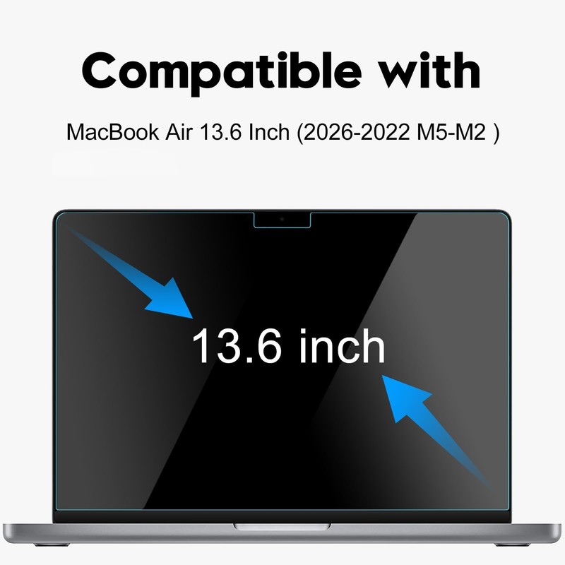 Attach & Go Removable Privacy Screen for 2026 MacBook Air