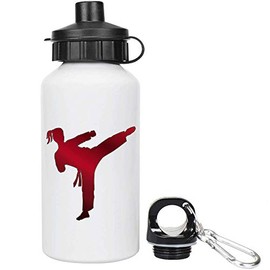 Azeeda 400ml 'Karate Kick' Kids Reusable Water/Drinks Bottle (WT00034740)