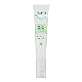 Mario Badescu Protector solar mineral SPF 30 para todo tipo de piel | Hidratante sin aceite, seguro para arrecifes, formulado con óxido de zinc, ácido