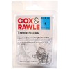Cox & Rawle Treble Hook - Black, Size 6