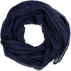 Women scarves plain lightweight all seasons shawl (Navy)