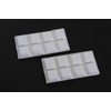 16 all purpose rubber-buffer, white, 16 mm x 16 mm