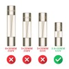 Mini Christmas Light Strings Replacement Glass Fuses - 3A/3Amp 110V