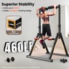 WATBKHE Foldable Power Tower Pull Up Bar Dip Station, Pull
