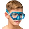 Cressi Moon Kid Mask, water activity mask for children, blue