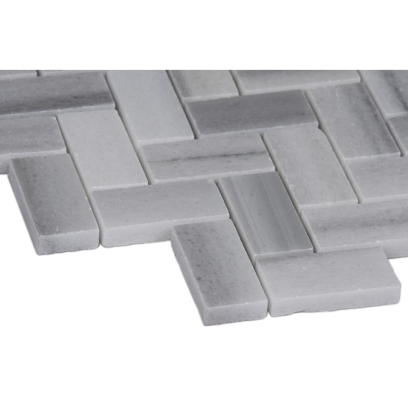 MSI Bergamo Herringbone Polished Marble Tile for Kitchen Backsplash, Wall