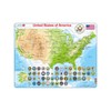 Larsen K36 United States of America Physical Map, English Edition,