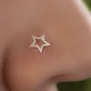 Nose Stud Star 22 Gauge 925 Silver - 22g Tiny