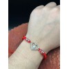 trend Our Lady Of Guadalupe Heart Red String Bead Adjustable