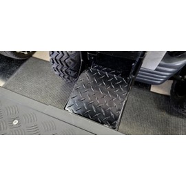 Fits Evolution Golf Cart Back-up Camera Cover in Powder Coated Aluminum Diamond Plate