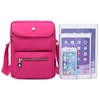 GFM® Womens Nylon Waterproof Cross Body Shoulder Bag - Pink