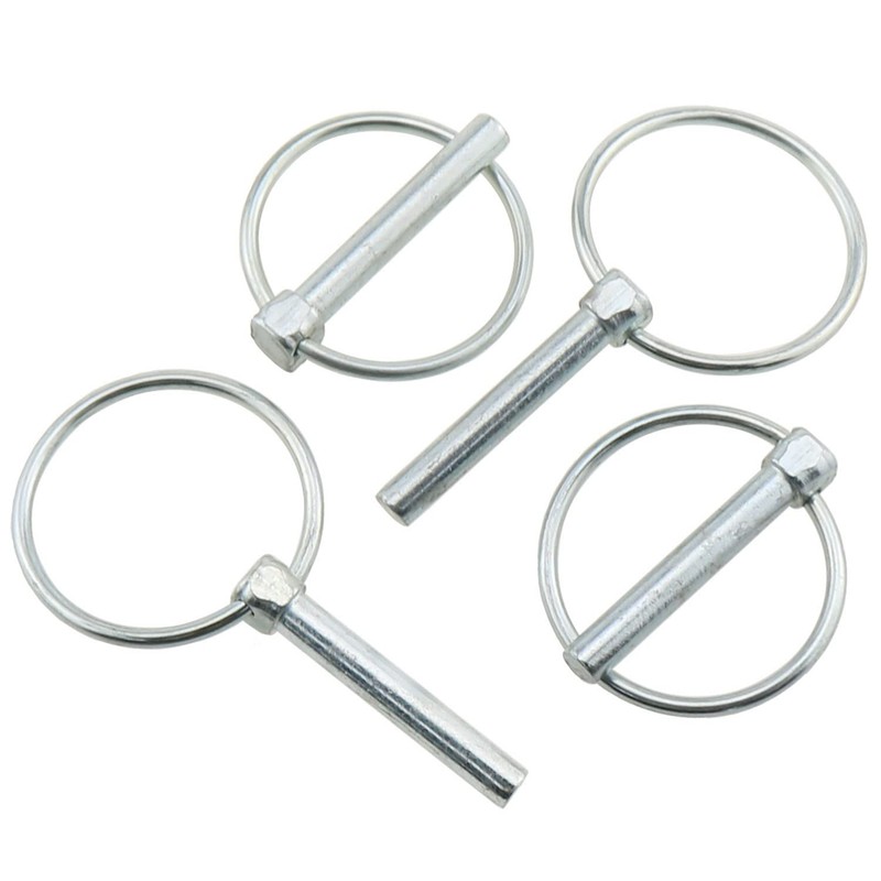 ZZHXSM 4PCS M8x50 M8 Carbon Steel Tractor Trucks Pin Ring