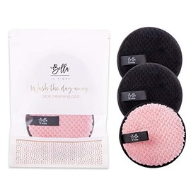 Wash the Day Away - 3 Piece Face Cleansing Pads (Black & Pink)