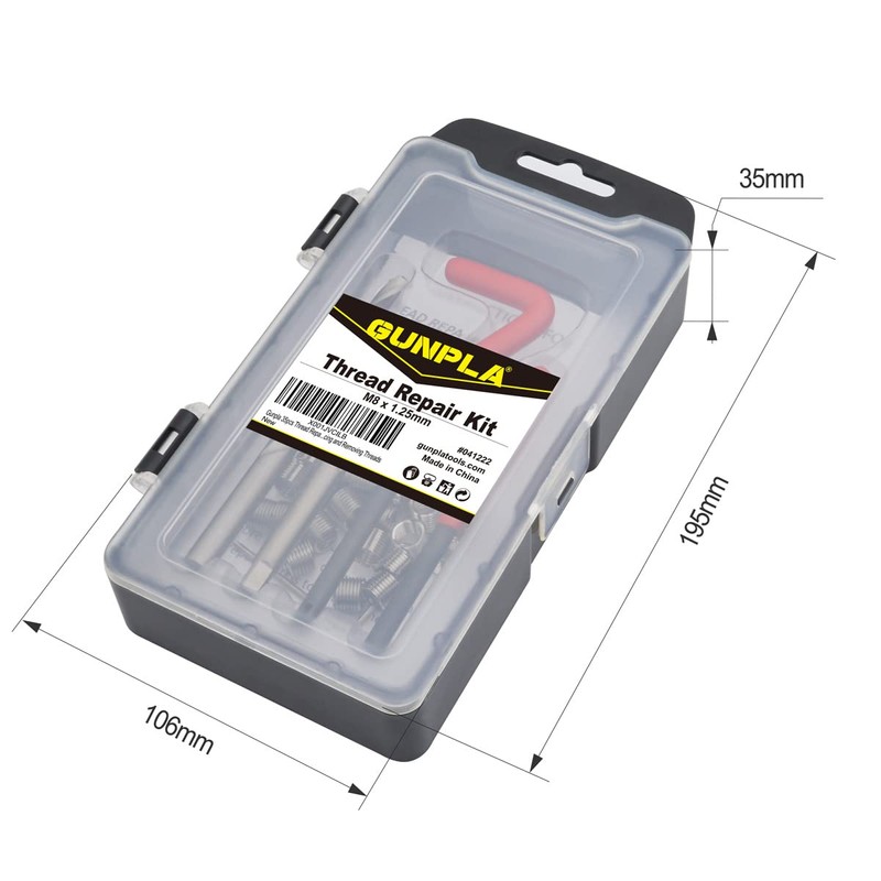 Gunpla 35pcs Thread Repair Tool Kit M8 x 1.25mm Helicoil