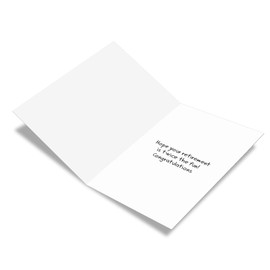 NobleWorks, Twice The Spouse - Funny Happy Retirement Card for Wife, Husband - Retired Farewell Card with Envelope C3220RTG