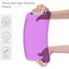 Piasoenc 2 Pack Plastic Clipboards, Translucent Ruler Clip Board with