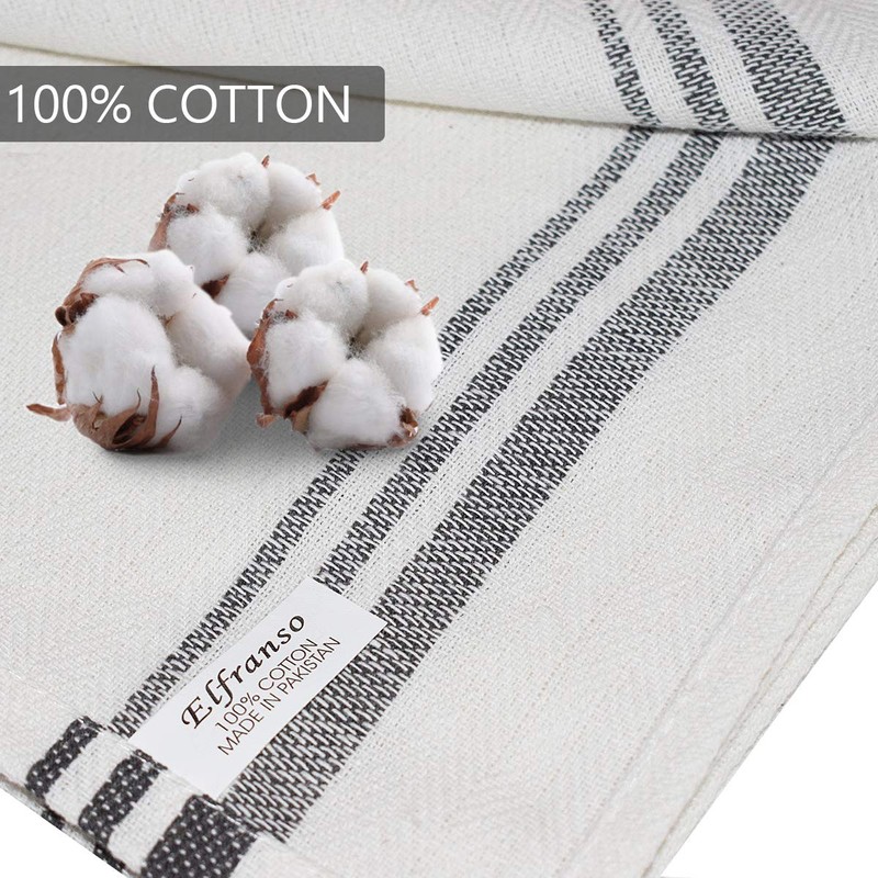 Elfranso Tea Towels – 100% Cotton Kitchen Tea towels- Pack
