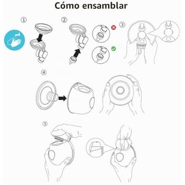 Bebebao BB-P1 Extractor de leche portátil Manos libres Eléctrico Individual Portátil Taza de pecho portátil 8oz  240ml Sin BPA 3 Modos 10 Niveles de