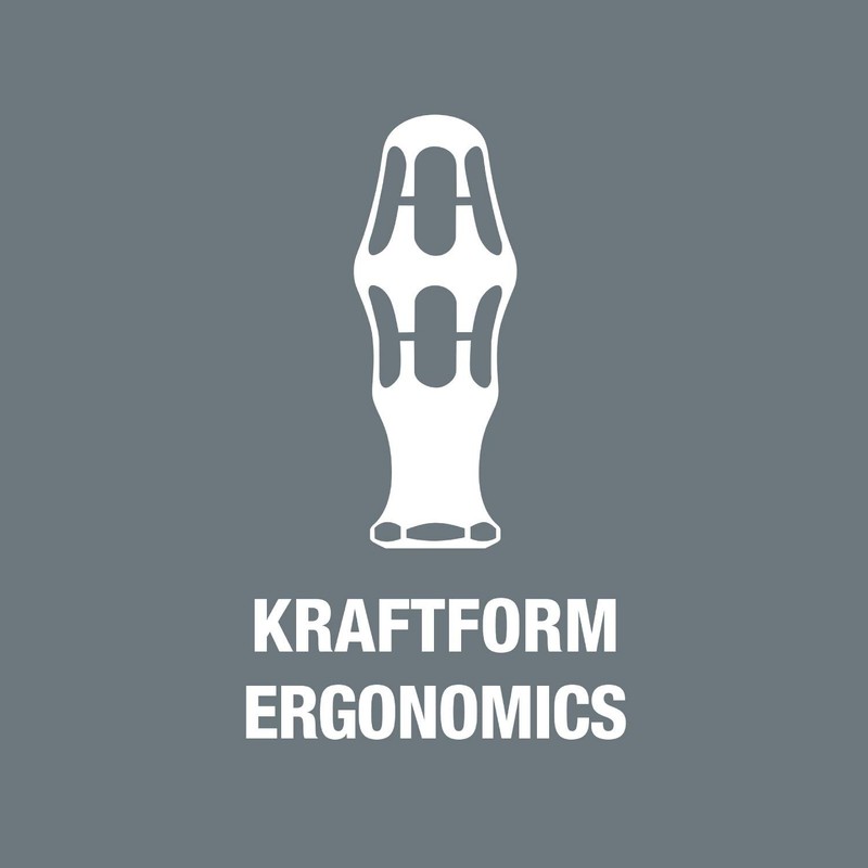 Wera 05004783002 Kraftform Plus VDE 168i Square Socket Insulated Screwdriver,