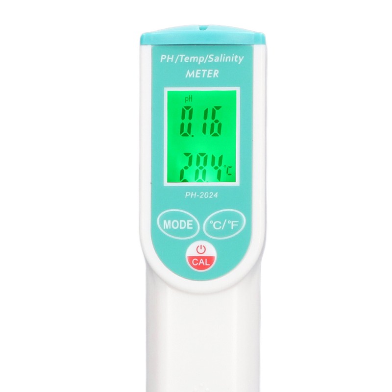 PH Salinity Temperature Tester High Accuracy IP65 Waterproof Portable Digital