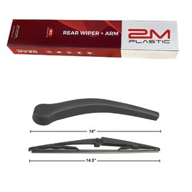 2M PLASTIC Rear Wiper Arm Blade Factory OEM Style Replacement For Dodge Durango 04-09 Chrysler Aspen 07-09