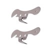 2Pcs Silver One Size Stainless Steel Can Opener Manual Can