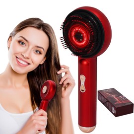 Scalp Massaging Brush 3 in 1 Scalp Massaging Comb Electric Hair Oil Applicator for Hair-Growth Head SPA with 3 Massage Modes,660nm Red Light Therapy Waterproof Portable Scalps for Head Home Relaxation