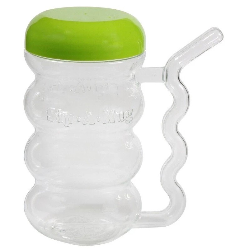 Arrow Plastic SET OF 6 Plastic Sip-A-MUG with Built-In straw,