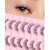 Onlyall Onlyall Natural Lashes Wispy Lashes Natural Look False Eyelashes