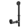 Artiwell 1-1/2" Black Tubular Bath Drain Kit with Tip-Toe Bath