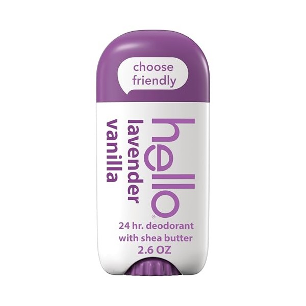 hello hello Lavender Vanilla Aluminum Free Deodorant for Women and