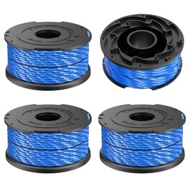 JAMSSOW 4 Pcs Replacement Strimmer Spool Compatible with A6441,Autofeed Nylon Spool for Black and Decker GL315 GL350 GL650 GL652 GL655 GL660 GL680, 1.65mm x 12.2m long(4 Spool)