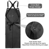 CONTAIL Chef Apron Adjustable Canvas Apron with Crossback and Large