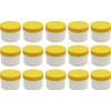 15 ointment containers, cream containers, ointment pot, flat, 35 ml